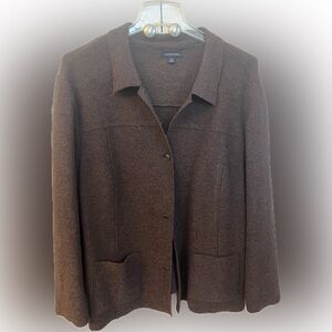 Lands' End Brown Women's Wool Jacket